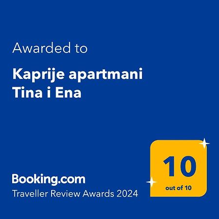 Kaprije Apartmani Tina I Ena 外观 照片